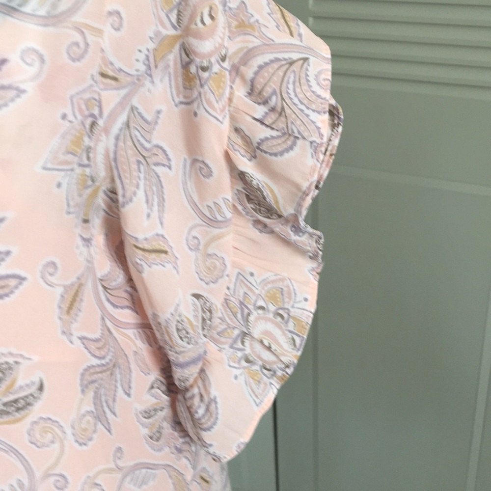 LOFT Pink Sheer Tunic Dress - Picture 3 of 7